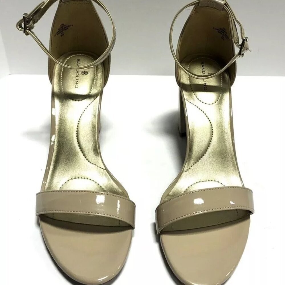 Bandolino Women’s Armory Natural Heeled Sandals Size 8.5M